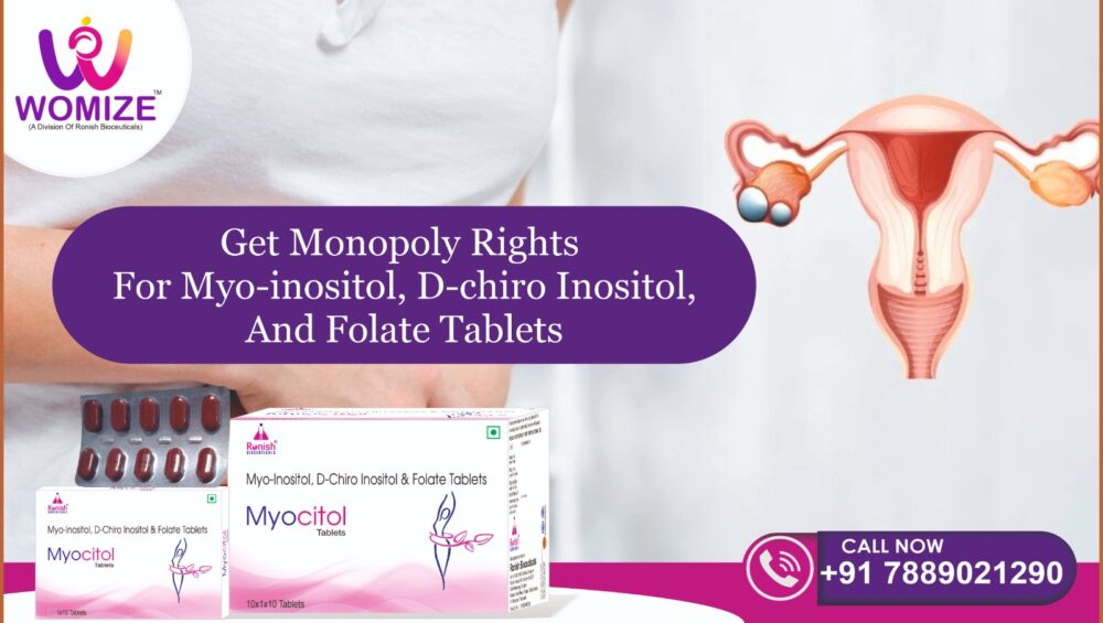 MYOCITOL - MYO-INOSITOL 1 GM D-CHIRO INOSITOL 276MG FOLATE 300MCG TAB