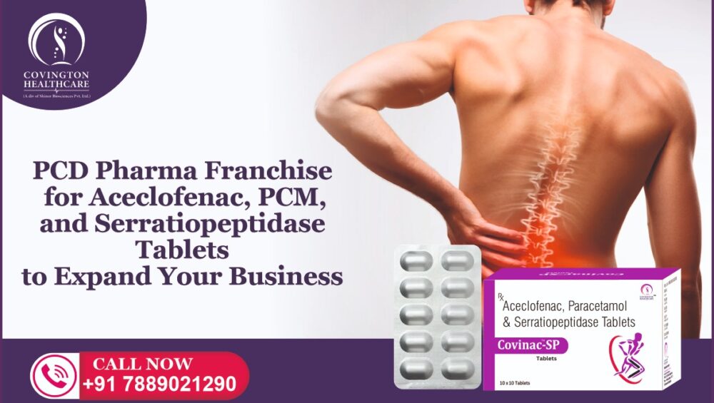 COVINAC SP - ACECLOFENAC 100 MG + PCM 325 MG + SERRATIOPEPTIDASE 10 MG
